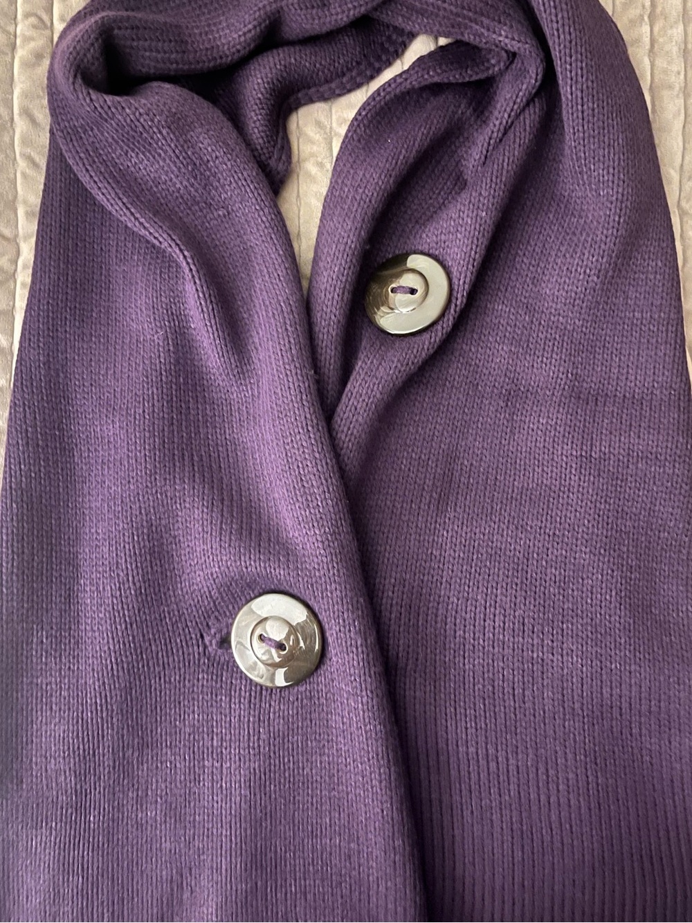 Riverton Wrap by Noelle Deep Plum Knit